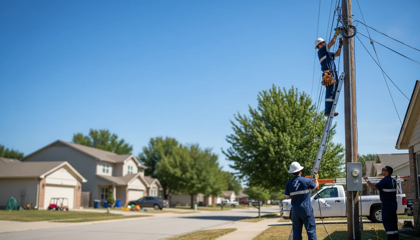 Residential electrician providing installation services in Onalaska, TX